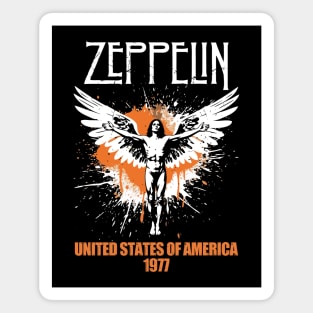 Zeppelin Orange Splash Magnet
